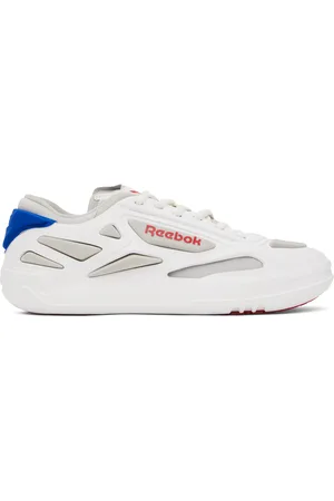 Reebok White & Blue Club C FWD Sneakers