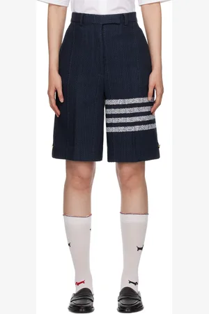 Thom Browne Navy 4-Bar Shorts