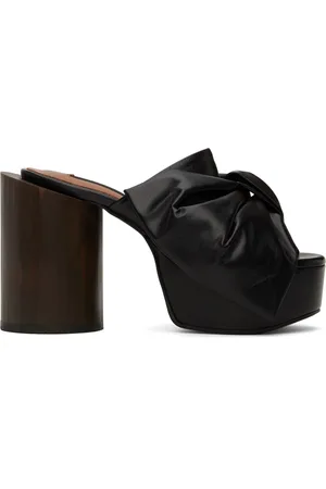 pushBUTTON Ribbon Platform Heels