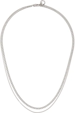 A.P.C. Silver Minimalist Necklace