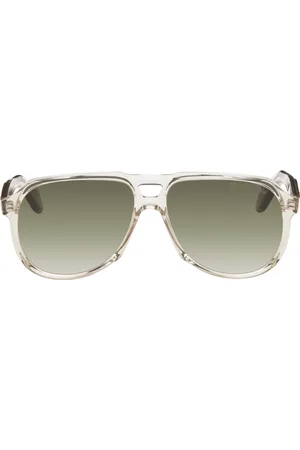 Cutler and Gross Beige 9782 Square Sunglasses
