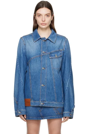 J.W.Anderson Blue Twisted Denim Jacket