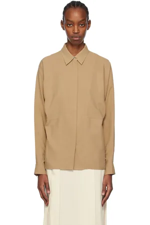 Totême Tan Paneled Shirt