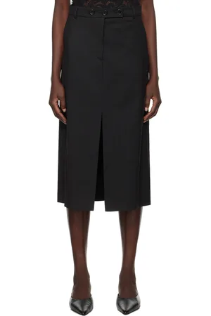THE GARMENT Black Pluto Midi Skirt