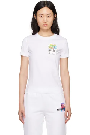 Moschino White Puzzle Bobble T-Shirt