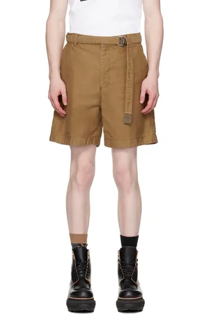 SACAI Beige Belted Shorts