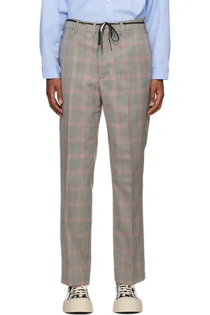 Marni Gray Check Trousers