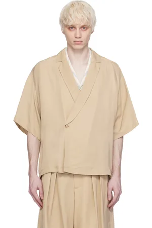 King & Tuckfield Notch Collar Wrap Shirt