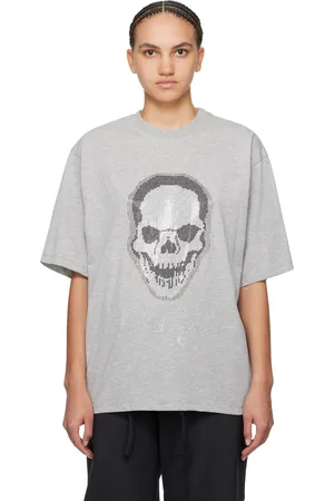 OTTOLINGER Gray Crystal-Cut T-Shirt
