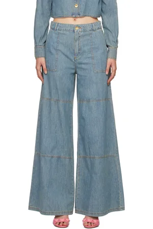 Moschino Blue Paneled Jeans