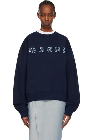 Marni Navy Printed Sweatshirt