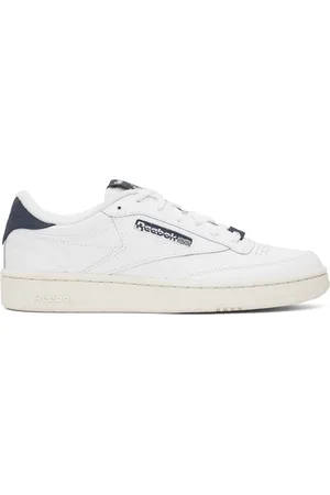 Reebok White & Gray Club C 85 Sneakers