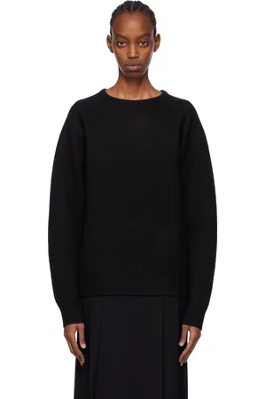 Totême Black Crewneck Sweater