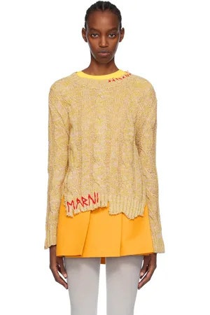 Marni Yellow Distressed Sweater