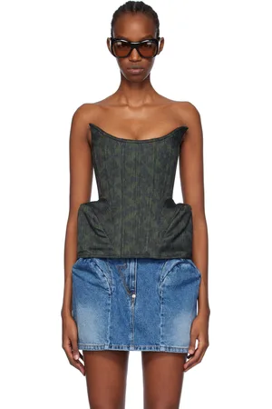 pushBUTTON Green Puff Detail Camisole