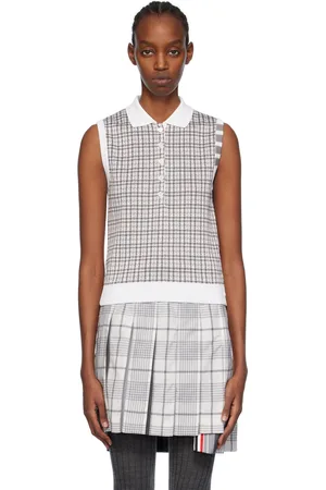 Thom Browne Gray 4-Bar Polo