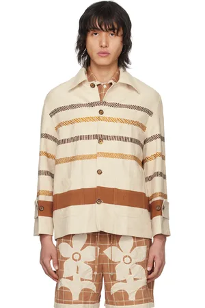 HARAGO Off-White Kantha Jacket