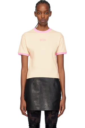 GCDS Beige Bling T-Shirt