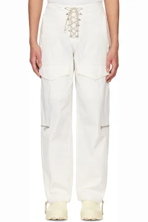 DION LEE Off-White Hiking Cord Cargo Pants