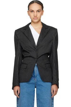 REMAIN Birger Christensen Black Striped Blazer