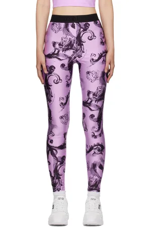 Reebok velour leggings in lilac