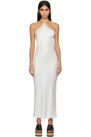 Stella McCartney White Jacquard Midi Dress