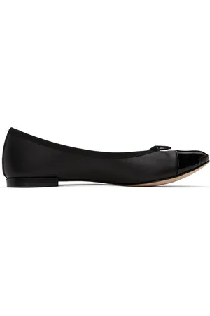 Repetto Black Flora Ballerina Flats