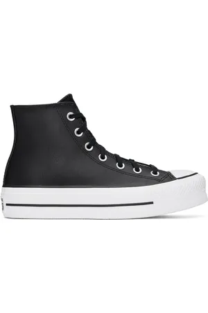 Converse Black Chuck Taylor All Star Lift Leather Sneakers
