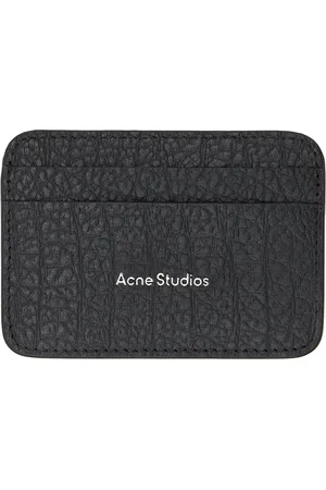 Acne Studios Black Leather Card Holder