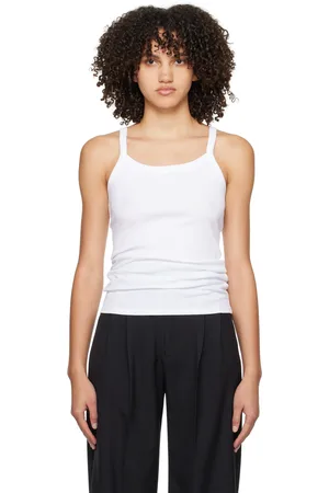 Filippa K White Fine Rib Tank Top