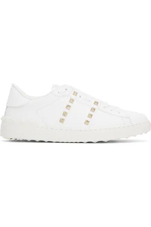 VALENTINO GARAVANI White Rockstud Untitled Sneakers