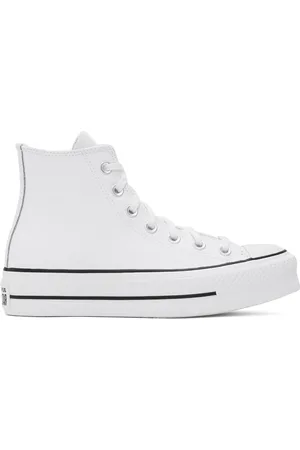 Converse White Chuck Taylor All Star Lift Leather Sneakers