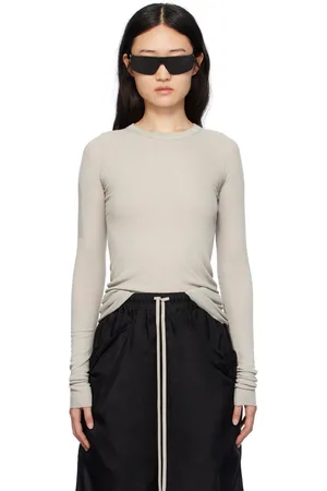 Rick Owens Off-White Crewneck Long Sleeve T-Shirt