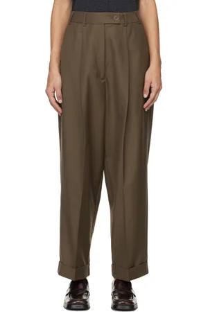 CORDERA Brown Tailoring Carrot Trousers