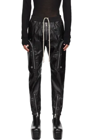 Rick Owens Black Bauhaus Denim Cargo Pants