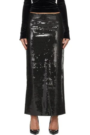 16Arlington Black Delta Maxi Skirt