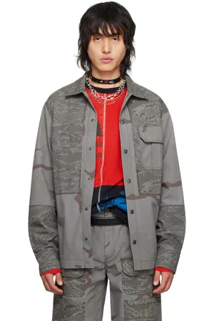 Marine Serre Gray Regenerated Jacket