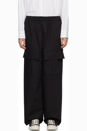 Acne Studios Black Embroidered Cargo Pants