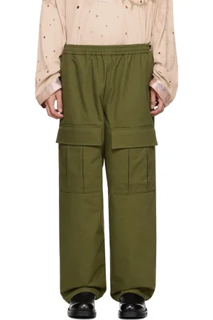 Acne Studios Khaki Embroidered Cargo Pants