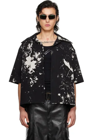 LU’U DAN Black Boxy Denim Shirt