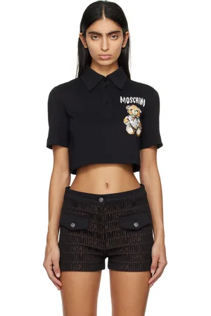 Moschino Black Archive Teddy Bear Polo