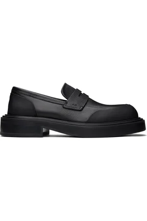 Salvatore Ferragamo Black Rubber Details Loafers