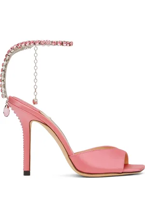 Jimmy Choo Pink Saeda 100 Heeled Sandals