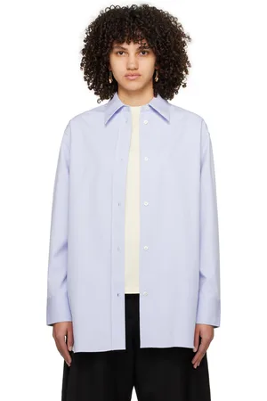 STUDIO NICHOLSON Blue Santos Shirt