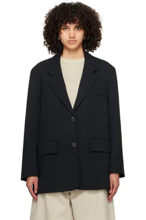 STUDIO NICHOLSON Navy Paneled Blazer