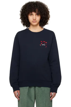 A.P.C. Navy Hearts Sweatshirt