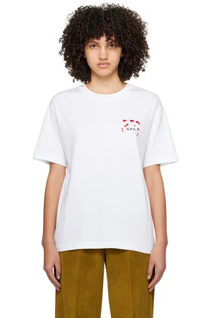 A.P.C. White Hearts T-Shirt