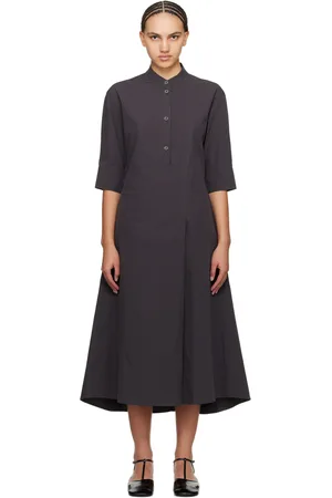 STUDIO NICHOLSON Gray Sabo Midi Dress