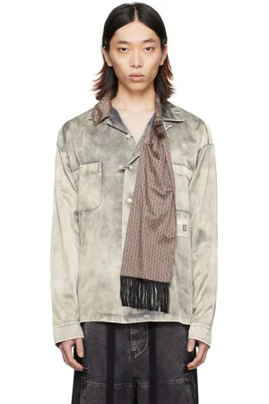 Maison Mihara Yasuhiro Gray Accessories Mixed Shirt