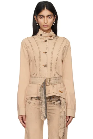 KNWLS Beige Issa Denim Jacket